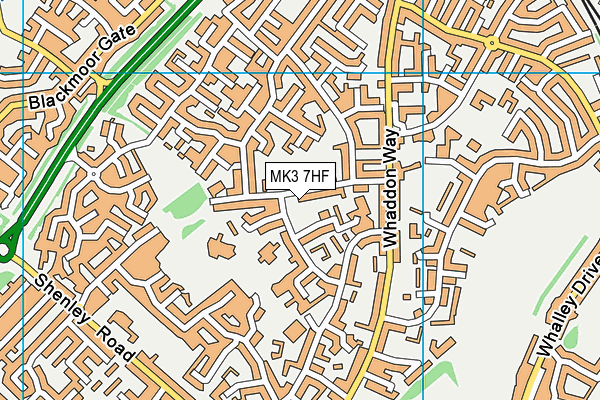 MK3 7HF map - OS VectorMap District (Ordnance Survey) MK3 7HF map - OS VectorMap District (Ordnance Survey)