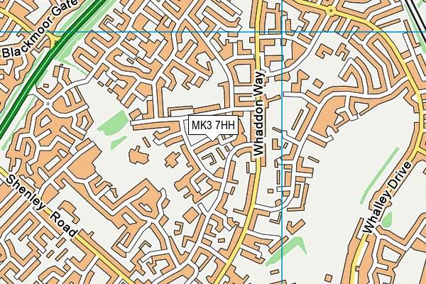 MK3 7HH map - OS VectorMap District (Ordnance Survey) MK3 7HH map - OS VectorMap District (Ordnance Survey)