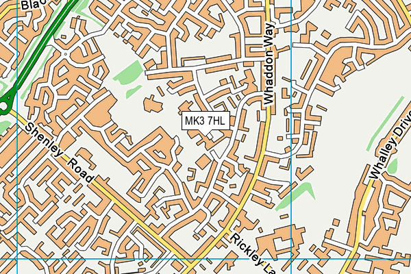 MK3 7HL map - OS VectorMap District (Ordnance Survey) MK3 7HL map - OS VectorMap District (Ordnance Survey)