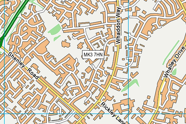 MK3 7HN map - OS VectorMap District (Ordnance Survey) MK3 7HN map - OS VectorMap District (Ordnance Survey)