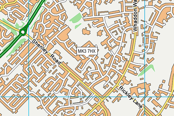 MK3 7HX map - OS VectorMap District (Ordnance Survey) MK3 7HX map - OS VectorMap District (Ordnance Survey)