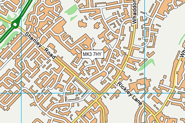 MK3 7HY map - OS VectorMap District (Ordnance Survey) MK3 7HY map - OS VectorMap District (Ordnance Survey)