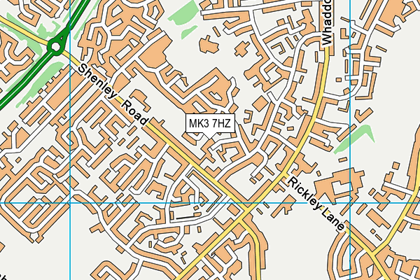 MK3 7HZ map - OS VectorMap District (Ordnance Survey) MK3 7HZ map - OS VectorMap District (Ordnance Survey)