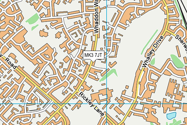MK3 7JT map - OS VectorMap District (Ordnance Survey) MK3 7JT map - OS VectorMap District (Ordnance Survey)