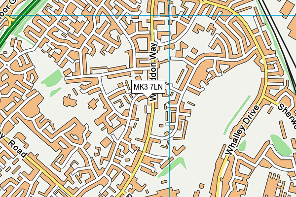 MK3 7LN map - OS VectorMap District (Ordnance Survey) MK3 7LN map - OS VectorMap District (Ordnance Survey)