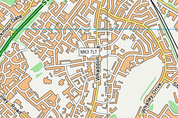 MK3 7LT map - OS VectorMap District (Ordnance Survey) MK3 7LT map - OS VectorMap District (Ordnance Survey)
