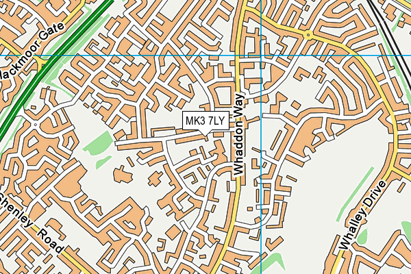 MK3 7LY map - OS VectorMap District (Ordnance Survey) MK3 7LY map - OS VectorMap District (Ordnance Survey)