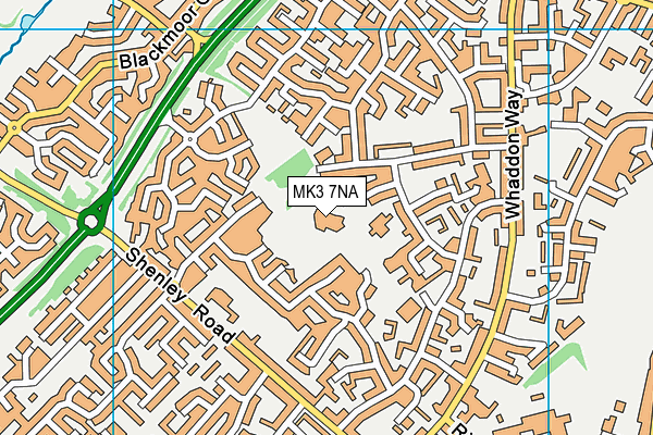 MK3 7NA map - OS VectorMap District (Ordnance Survey) MK3 7NA map - OS VectorMap District (Ordnance Survey)