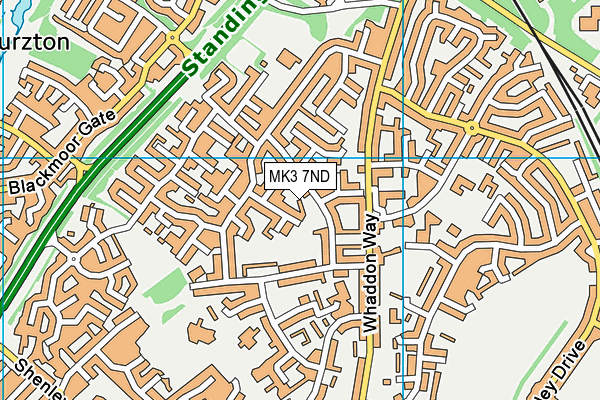 MK3 7ND map - OS VectorMap District (Ordnance Survey) MK3 7ND map - OS VectorMap District (Ordnance Survey)