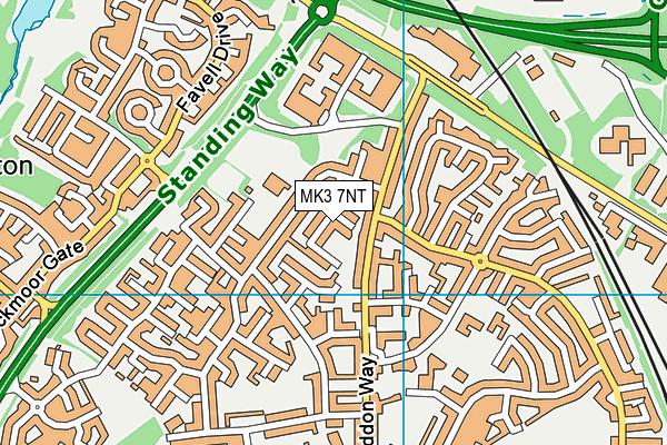MK3 7NT map - OS VectorMap District (Ordnance Survey) MK3 7NT map - OS VectorMap District (Ordnance Survey)