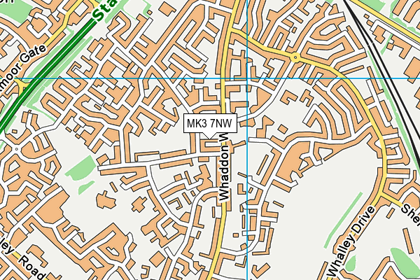 MK3 7NW map - OS VectorMap District (Ordnance Survey) MK3 7NW map - OS VectorMap District (Ordnance Survey)