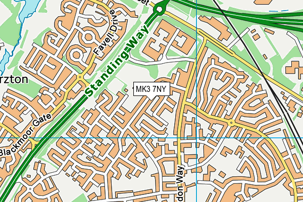MK3 7NY map - OS VectorMap District (Ordnance Survey) MK3 7NY map - OS VectorMap District (Ordnance Survey)