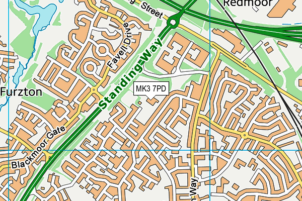 MK3 7PD map - OS VectorMap District (Ordnance Survey) MK3 7PD map - OS VectorMap District (Ordnance Survey)