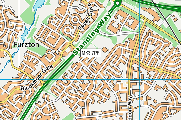 MK3 7PF map - OS VectorMap District (Ordnance Survey) MK3 7PF map - OS VectorMap District (Ordnance Survey)