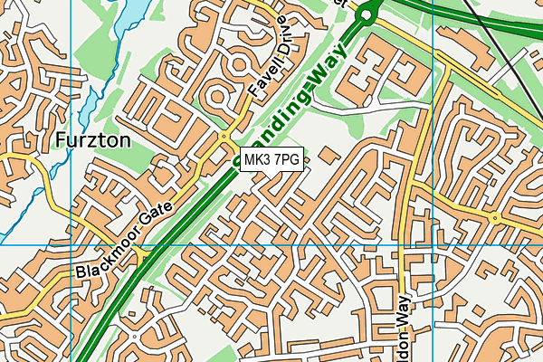MK3 7PG map - OS VectorMap District (Ordnance Survey) MK3 7PG map - OS VectorMap District (Ordnance Survey)