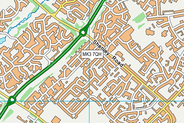 MK3 7QH map - OS VectorMap District (Ordnance Survey) MK3 7QH map - OS VectorMap District (Ordnance Survey)
