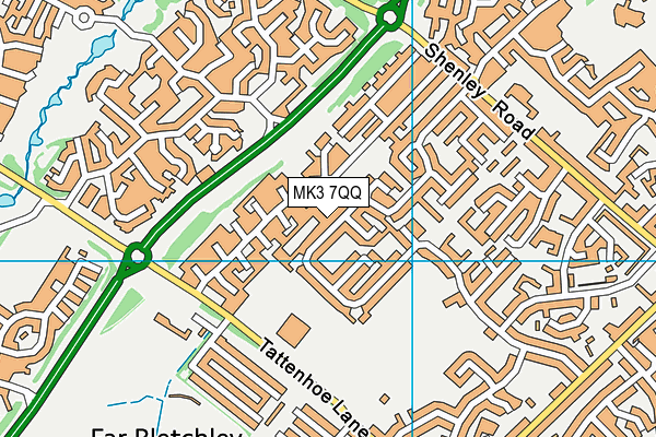 MK3 7QQ map - OS VectorMap District (Ordnance Survey) MK3 7QQ map - OS VectorMap District (Ordnance Survey)
