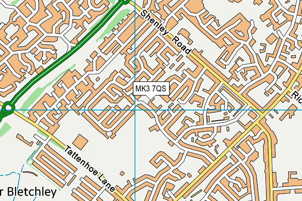 MK3 7QS map - OS VectorMap District (Ordnance Survey) MK3 7QS map - OS VectorMap District (Ordnance Survey)