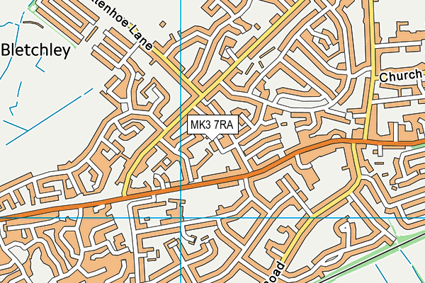 MK3 7RA map - OS VectorMap District (Ordnance Survey) MK3 7RA map - OS VectorMap District (Ordnance Survey)