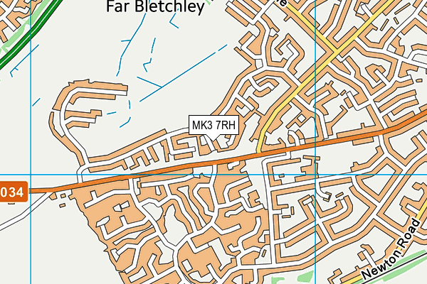 MK3 7RH map - OS VectorMap District (Ordnance Survey) MK3 7RH map - OS VectorMap District (Ordnance Survey)