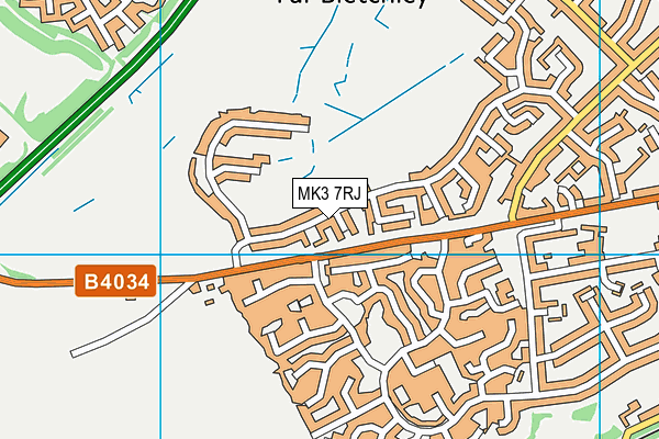 MK3 7RJ map - OS VectorMap District (Ordnance Survey) MK3 7RJ map - OS VectorMap District (Ordnance Survey)