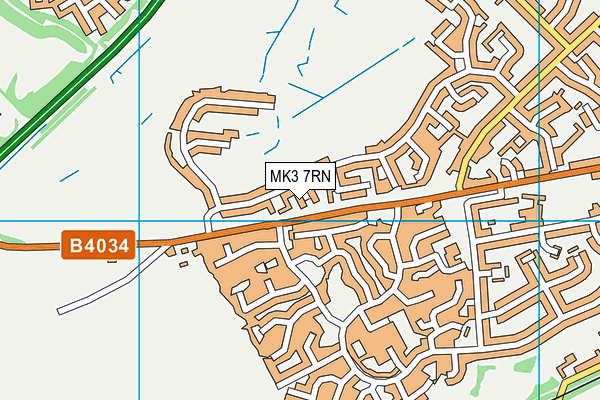 MK3 7RN map - OS VectorMap District (Ordnance Survey) MK3 7RN map - OS VectorMap District (Ordnance Survey)