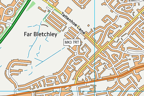 MK3 7RT map - OS VectorMap District (Ordnance Survey)
