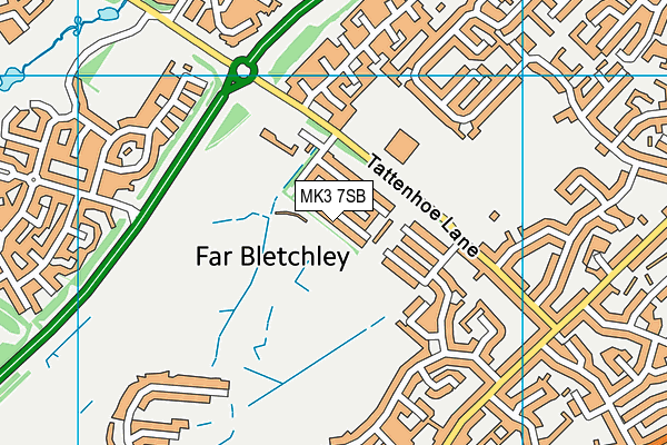 MK3 7SB map - OS VectorMap District (Ordnance Survey) MK3 7SB map - OS VectorMap District (Ordnance Survey)
