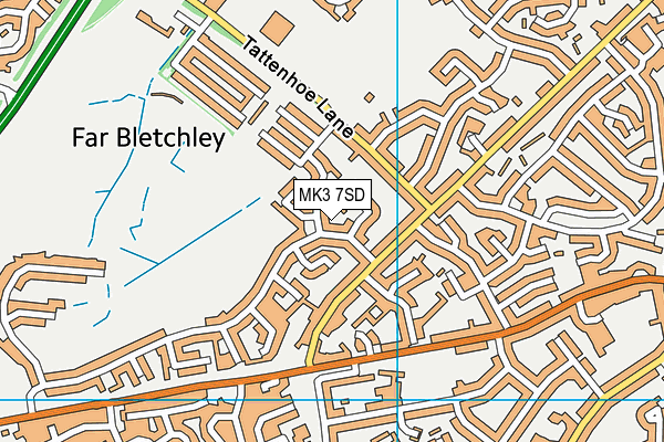 MK3 7SD map - OS VectorMap District (Ordnance Survey) MK3 7SD map - OS VectorMap District (Ordnance Survey)