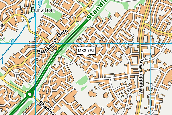 MK3 7SJ map - OS VectorMap District (Ordnance Survey) MK3 7SJ map - OS VectorMap District (Ordnance Survey)
