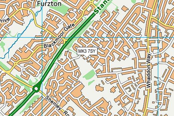 MK3 7SY map - OS VectorMap District (Ordnance Survey) MK3 7SY map - OS VectorMap District (Ordnance Survey)