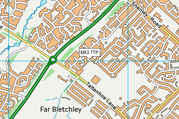MK3 7TP map - OS VectorMap District (Ordnance Survey)