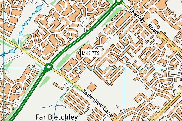 MK3 7TS map - OS VectorMap District (Ordnance Survey) MK3 7TS map - OS VectorMap District (Ordnance Survey)