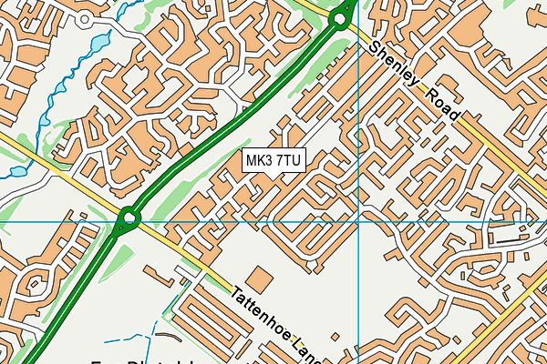 MK3 7TU map - OS VectorMap District (Ordnance Survey) MK3 7TU map - OS VectorMap District (Ordnance Survey)