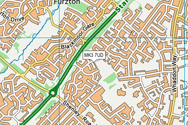 MK3 7UD map - OS VectorMap District (Ordnance Survey) MK3 7UD map - OS VectorMap District (Ordnance Survey)