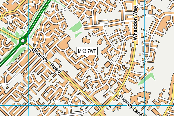 MK3 7WF map - OS VectorMap District (Ordnance Survey) MK3 7WF map - OS VectorMap District (Ordnance Survey)