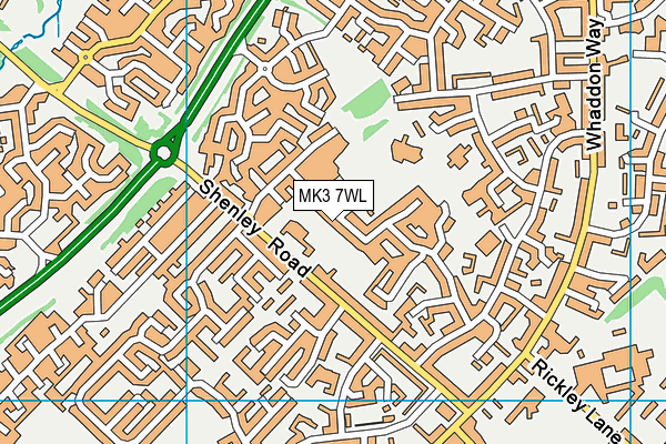 MK3 7WL map - OS VectorMap District (Ordnance Survey) MK3 7WL map - OS VectorMap District (Ordnance Survey)