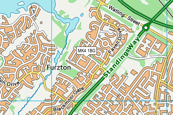 MK4 1BG map - OS VectorMap District (Ordnance Survey) MK4 1BG map - OS VectorMap District (Ordnance Survey)
