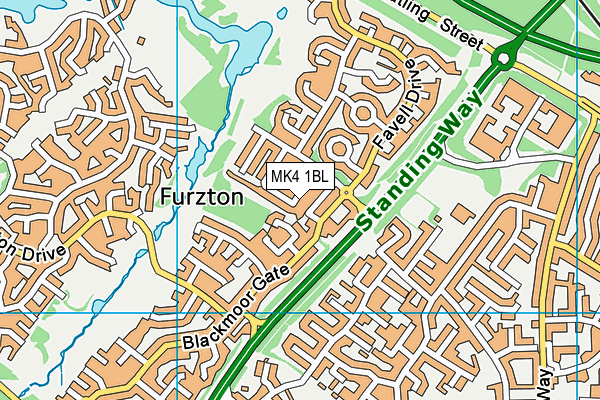 MK4 1BL map - OS VectorMap District (Ordnance Survey) MK4 1BL map - OS VectorMap District (Ordnance Survey)