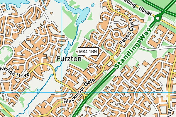 MK4 1BN map - OS VectorMap District (Ordnance Survey) MK4 1BN map - OS VectorMap District (Ordnance Survey)