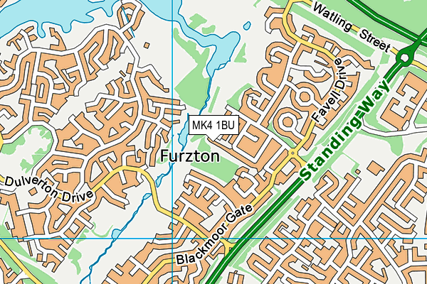 MK4 1BU map - OS VectorMap District (Ordnance Survey) MK4 1BU map - OS VectorMap District (Ordnance Survey)