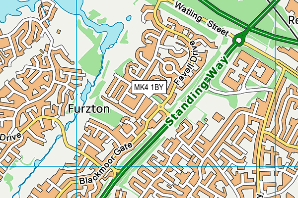 MK4 1BY map - OS VectorMap District (Ordnance Survey) MK4 1BY map - OS VectorMap District (Ordnance Survey)