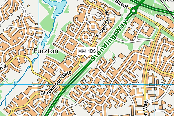 MK4 1DS map - OS VectorMap District (Ordnance Survey) MK4 1DS map - OS VectorMap District (Ordnance Survey)