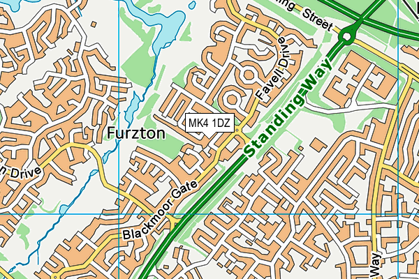 MK4 1DZ map - OS VectorMap District (Ordnance Survey) MK4 1DZ map - OS VectorMap District (Ordnance Survey)
