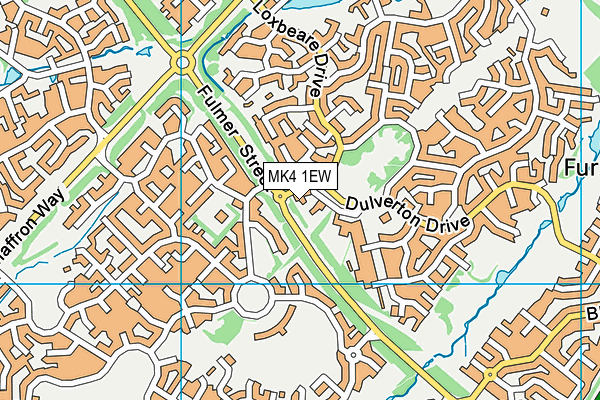 MK4 1EW map - OS VectorMap District (Ordnance Survey) MK4 1EW map - OS VectorMap District (Ordnance Survey)