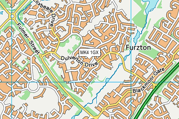 MK4 1GX map - OS VectorMap District (Ordnance Survey) MK4 1GX map - OS VectorMap District (Ordnance Survey)