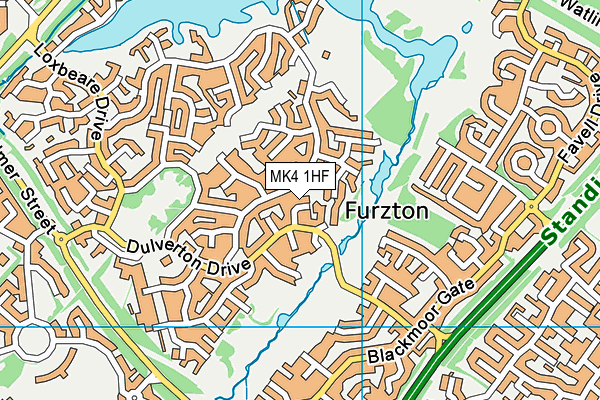 MK4 1HF map - OS VectorMap District (Ordnance Survey) MK4 1HF map - OS VectorMap District (Ordnance Survey)