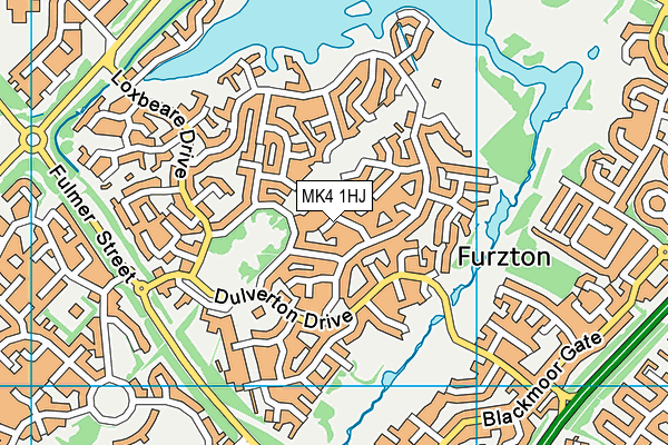 MK4 1HJ map - OS VectorMap District (Ordnance Survey) MK4 1HJ map - OS VectorMap District (Ordnance Survey)
