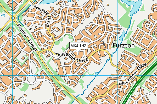 MK4 1HZ map - OS VectorMap District (Ordnance Survey) MK4 1HZ map - OS VectorMap District (Ordnance Survey)