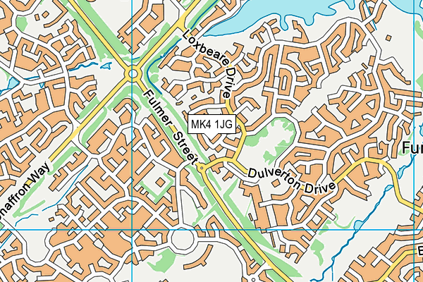 MK4 1JG map - OS VectorMap District (Ordnance Survey) MK4 1JG map - OS VectorMap District (Ordnance Survey)